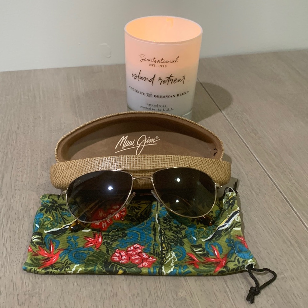 Maui Jim Baby Beach 56mm Polarized Aviator Sunglasses